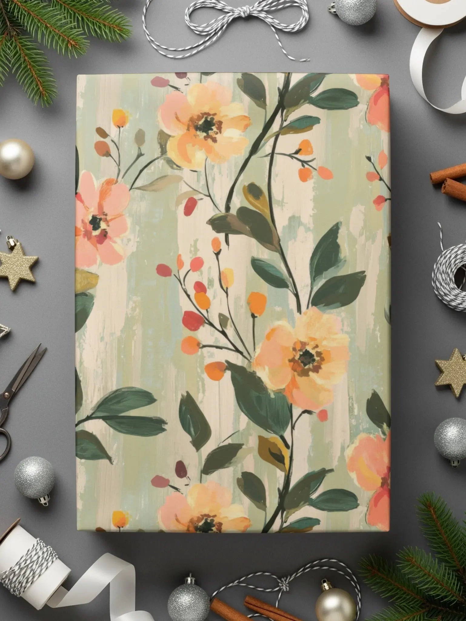 Ditsy Floral Digital Paper, Seamless Flower Pattern, Botanical Design, Scrapbook Paper, Fabric Design, Printable Pattern, Digital Download