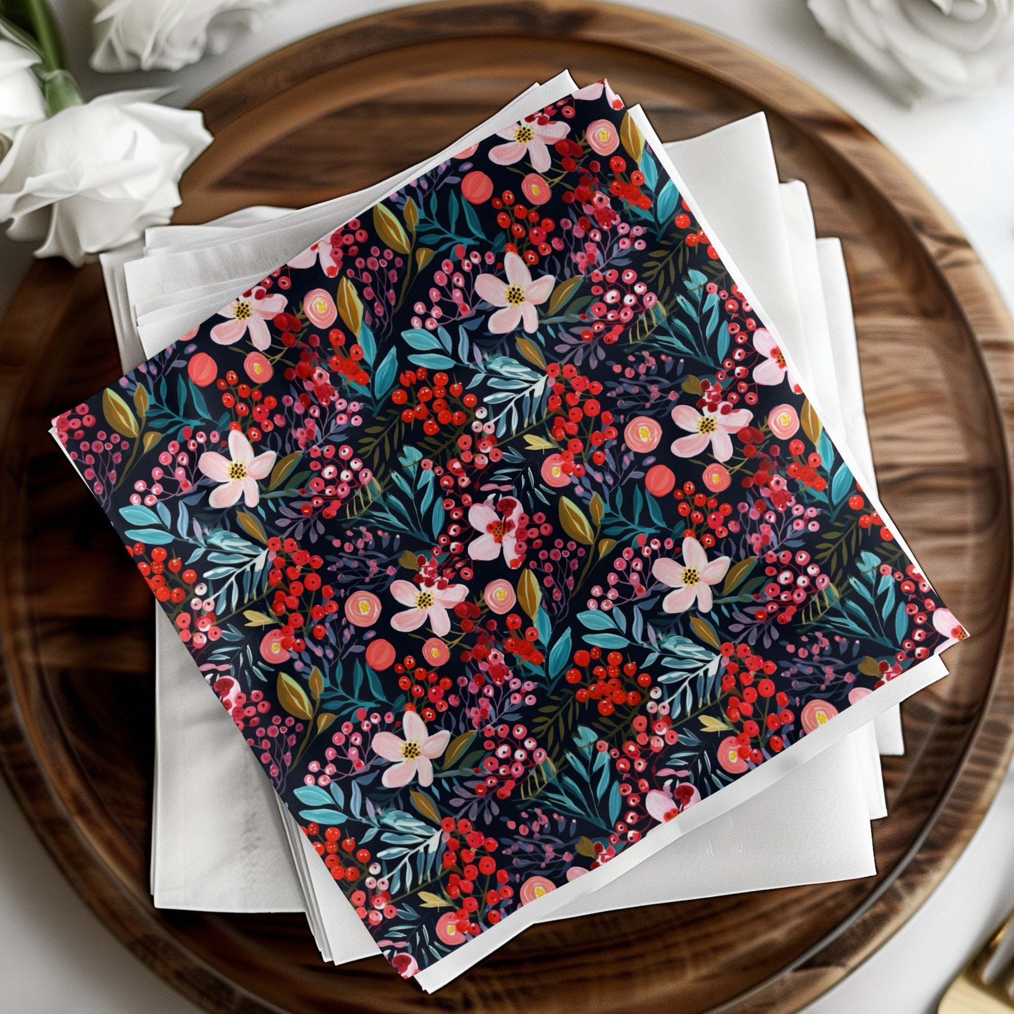 Floral Digital Paper, Seamless Pattern Design, Flower Pattern File, Floral Pattern Download, Commercial Use License, Botanical Print, JPEG