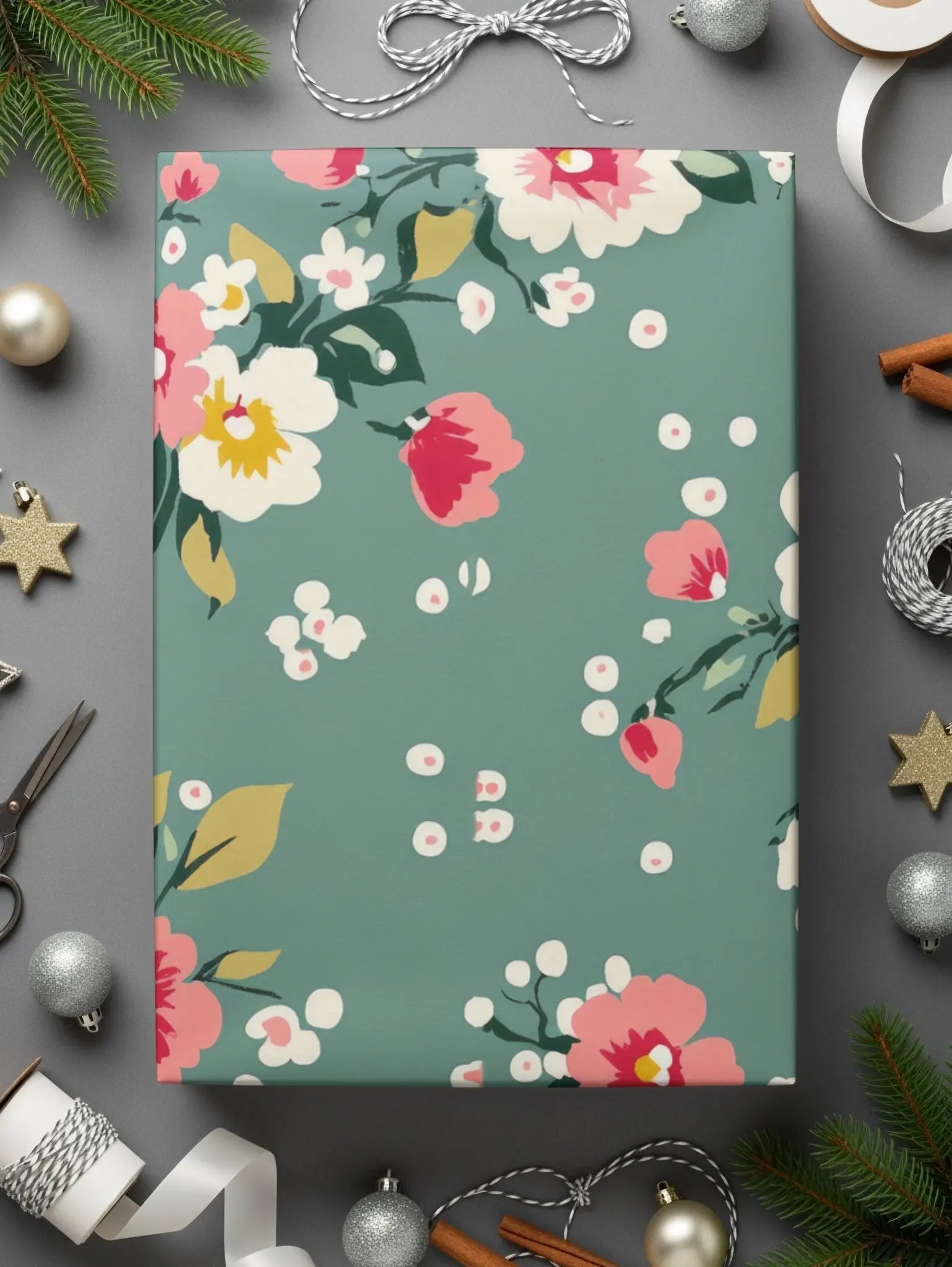 Floral Digital Paper, Seamless Pattern, Flower Background, Repeating Design, Pretty Flowers, Scrapbook Paper, Fabric Design, Digital