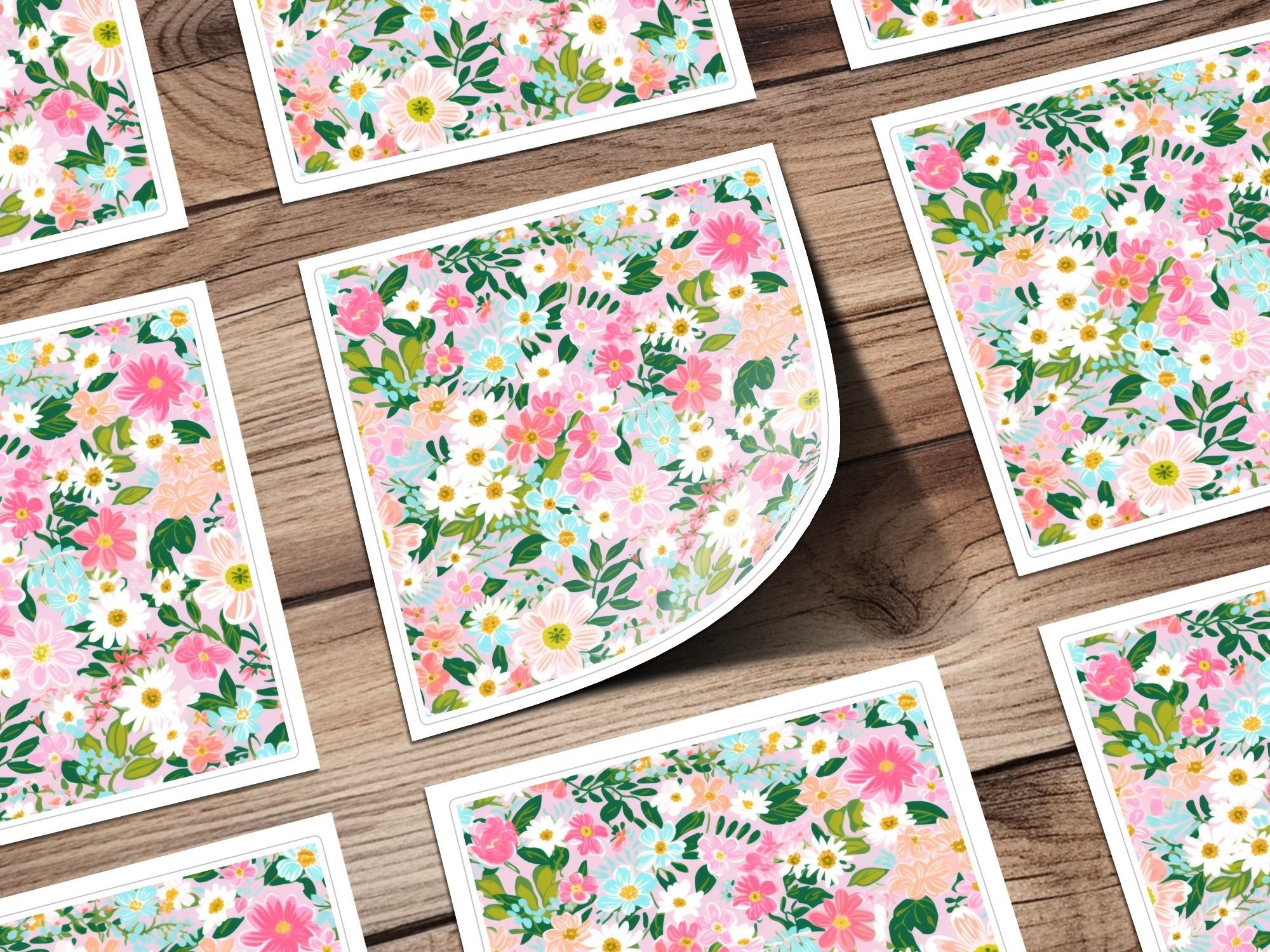 Ditsy Floral Pastel Seamless Pattern for Commercial Use