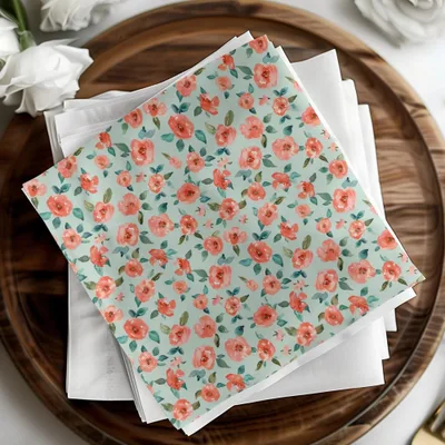 Floral Digital Paper, Watercolor Roses Pattern, Seamless Flower Design, Commercial Use Background, Spring Digital Download, Fabric Design