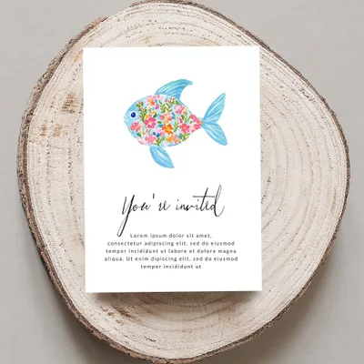 Floral Fish SVG Digital Download, Whimsical Ocean Art Clip Art, Preppy Summer Beach House Decor Craft File, Sea Creature Pattern Print SVG