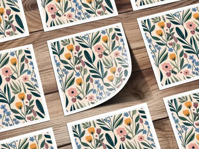 Floral Pattern, Digital Download, Flower Seamless Pattern, Botanical Design, Scrapbooking Paper, Floral Fabric Design, Repeat Pattern