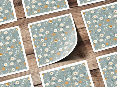 Floral Pattern Digital Download, Seamless Flower Design, Botanical Print, Repeating Pattern, Fabric Design, Scrapbooking Paper, Surface