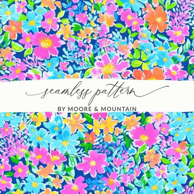 Preppy Purple Digital Seamless Pattern for Commercial Use