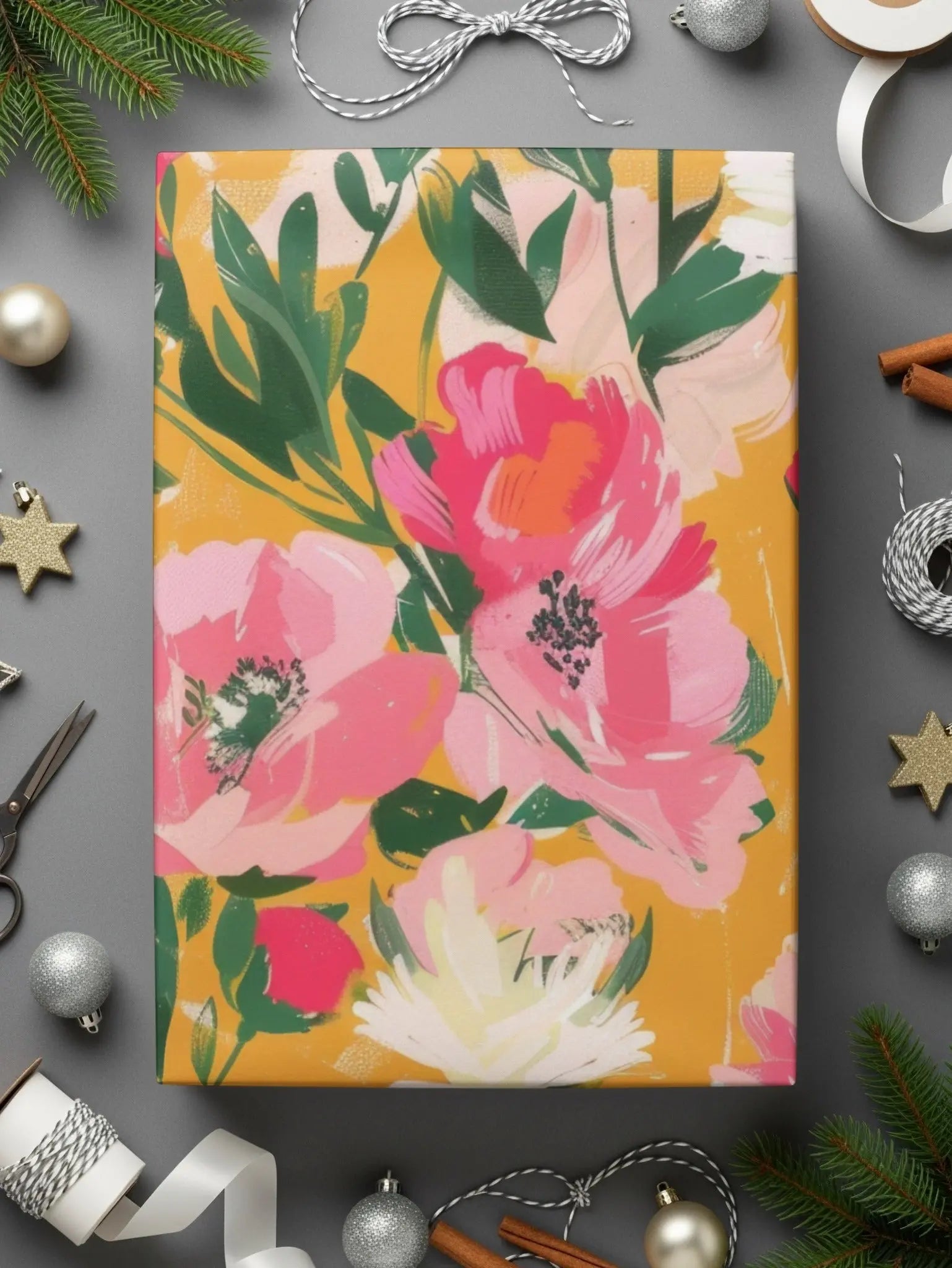 Ditsy Floral Seamless Pattern, Digital Download, Pink Flowers, Flower Print, Repeat Pattern, Fabric Design, JPEG Files