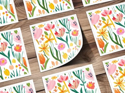 Floral Seamless Pattern Digital, Flower Clipart, Scrapbook Paper, Floral Design, Fabric Design, Floral Illustration, Paper Crafts