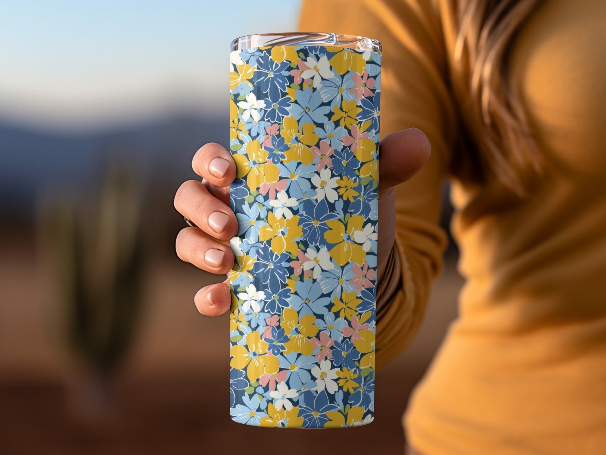 Modern Tiny Ditsy Flowers Seamless Pattern
