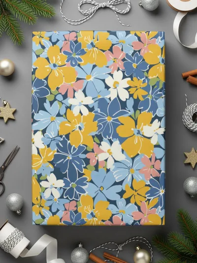 Modern Tiny Ditsy Flowers Seamless Pattern
