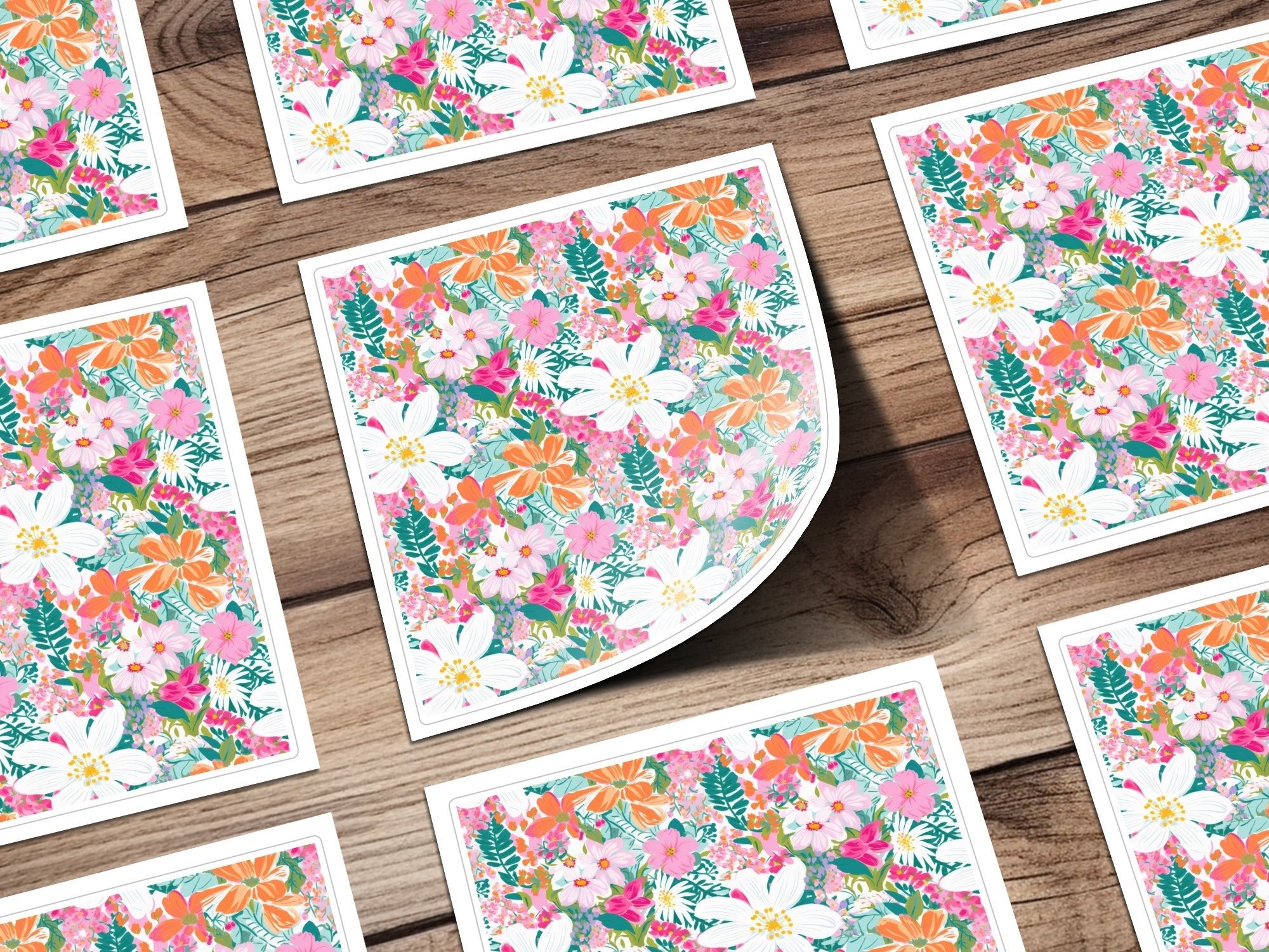 Floral Seamless Pattern, Digital Paper, Flowers Fabric Design, Spring Background, Repeat Pattern, Printable Paper, Digital Downloads