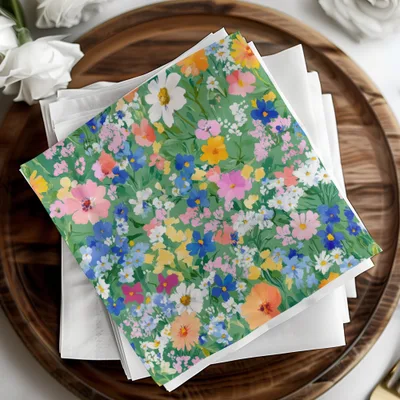 Floral Seamless Pattern Digital, Wildflower Garden Digital Paper, Colorful Floral Pattern, Scrapbook Paper, Fabric Design, Flower Print