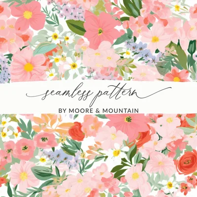 Light Pink Tiny Abstract Ditsy Floral Background Pattern for Commercial Use