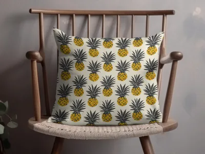 Girly Pineapple Seamless Pattern Commercial Use with Pineapples