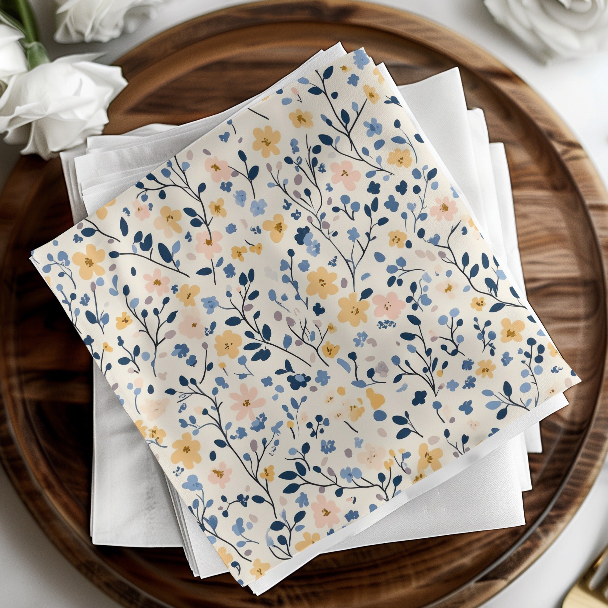 Gentle Ditsy Floral Delight Pattern Digital
