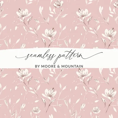 Gentle Seamless Pastel Bohemian Simple Background Pattern Digital