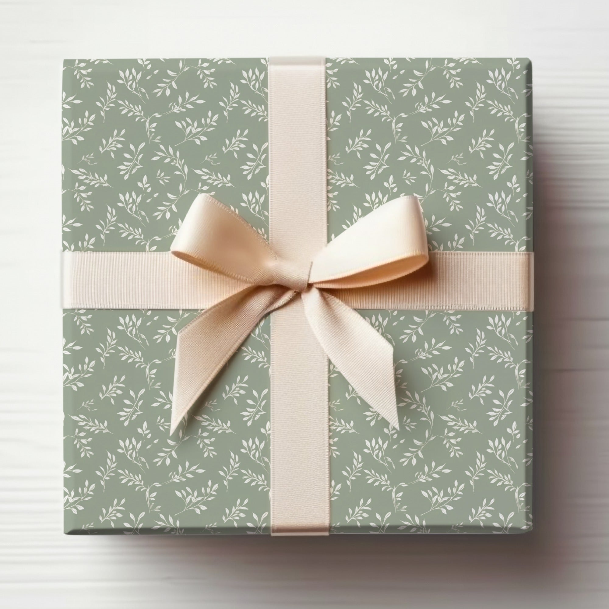 Gentle Seamless Pastel Sage Green Simple Modern Boho Seamless Digital