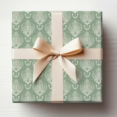 Gentle Seamless Pastel Sage Green Simple Modern Boho Seamless Digital