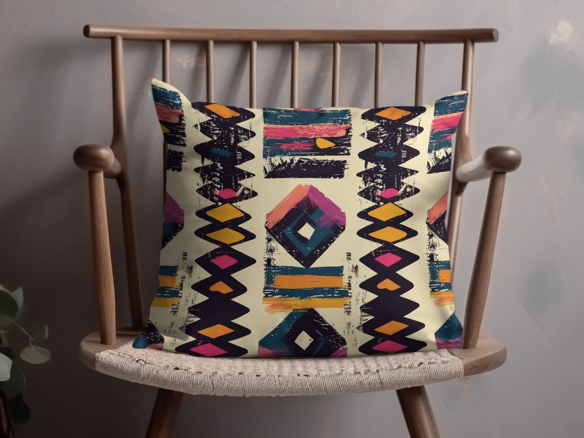 Geometric Indian Light Purple Light Blue Digital