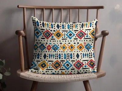 Geometric Indian Light Purple Seamless Aztec Geometric