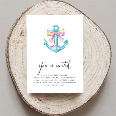 Girly Summer Anchor Digital Download, Preppy Beach Clipart, Trendy Seaside Sticker Design, Coastal Cowgirl Vibe, Cricut and Sublimation PNG SVG