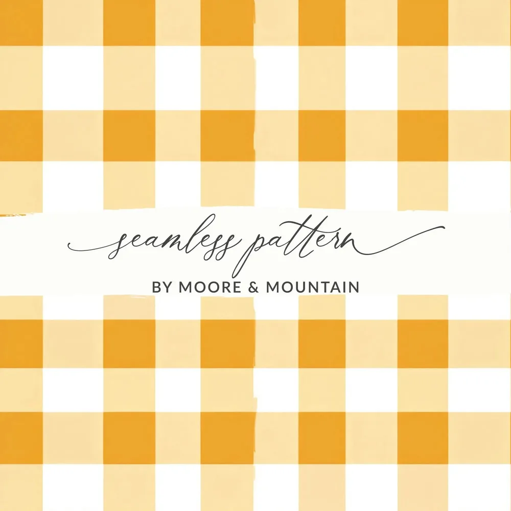 Gold Gingham Seamless Digital Paper, Checkered Pattern Background, Commercial Use Fabric Design, Fall Digital Download 12x12 Inches