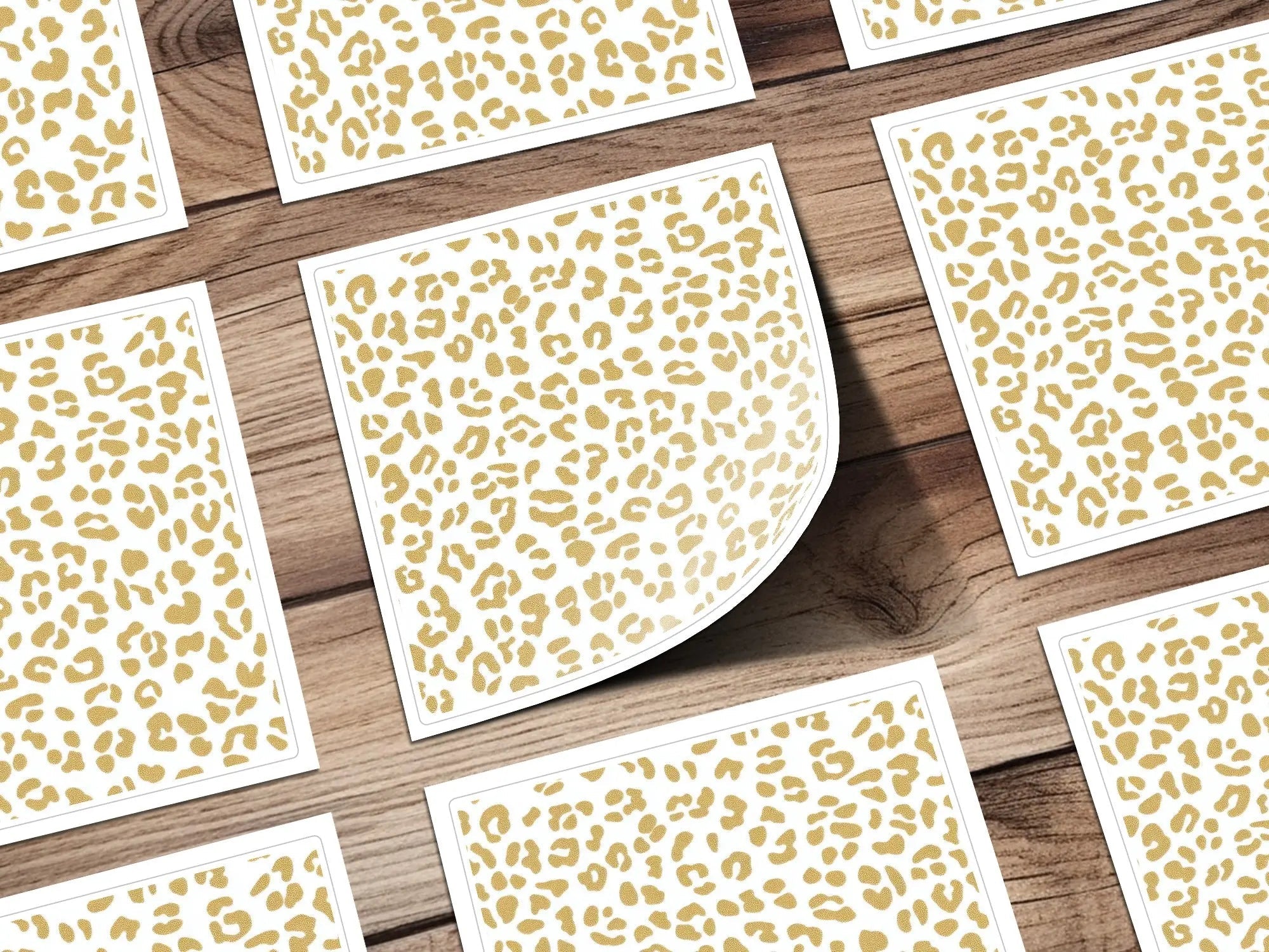 Gold Leopard Print Digital Paper, Seamless Animal Print Pattern, Printable Fabric Design, Luxury Cheetah Background Texture, Scrapbook