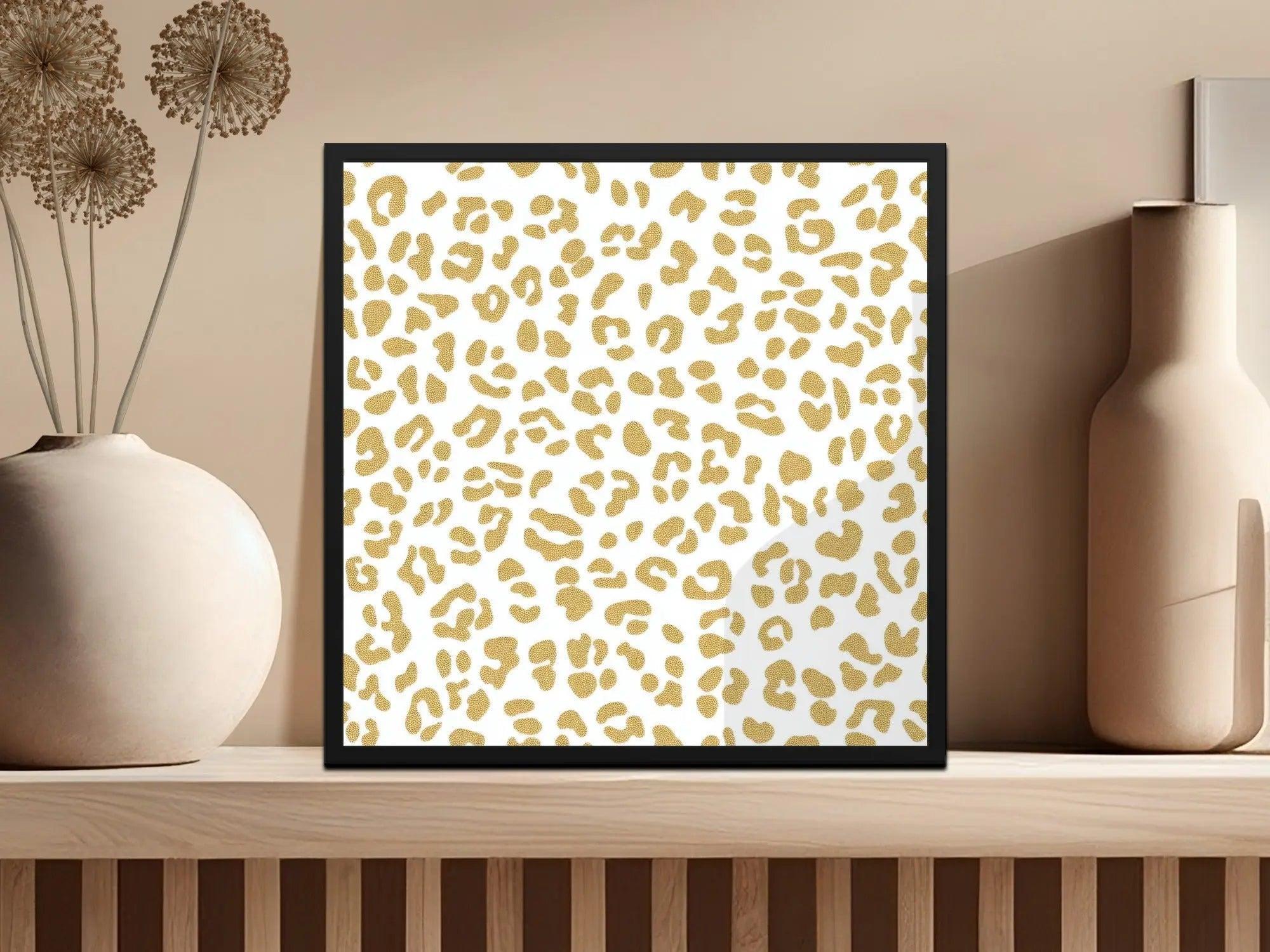 Gold Leopard Print Digital Paper, Seamless Animal Print Pattern, Printable Fabric Design, Luxury Cheetah Background Texture, Scrapbook