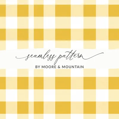 Goldenrod Gingham Digital Paper, Buffalo Check Seamless Pattern Commercial Use, Spring Gingham, Vibrant Plaid PNG