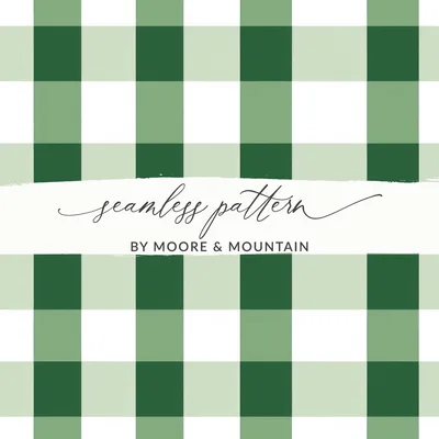Green Buffalo Check Seamless Pattern Commercial Use, Gingham Digital Paper Pack, Plaid Pattern PNG, Checkered Texture