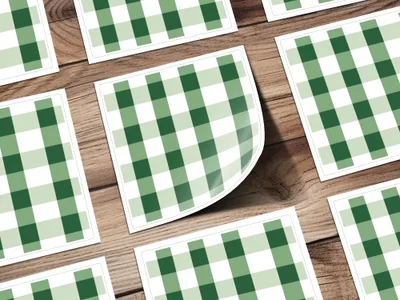 Green Buffalo Check Seamless Pattern Commercial Use, Gingham Digital Paper Pack, Plaid Pattern PNG, Checkered Texture