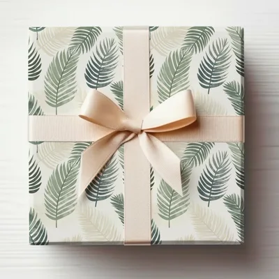 Green Tonal Abstract Organic Leaf Modern Repeat Pattern