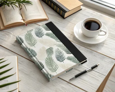 Green Tonal Abstract Organic Leaf Modern Repeat Pattern