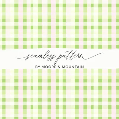 Green White Pastel Checkered Spring Plaid Backgrounds