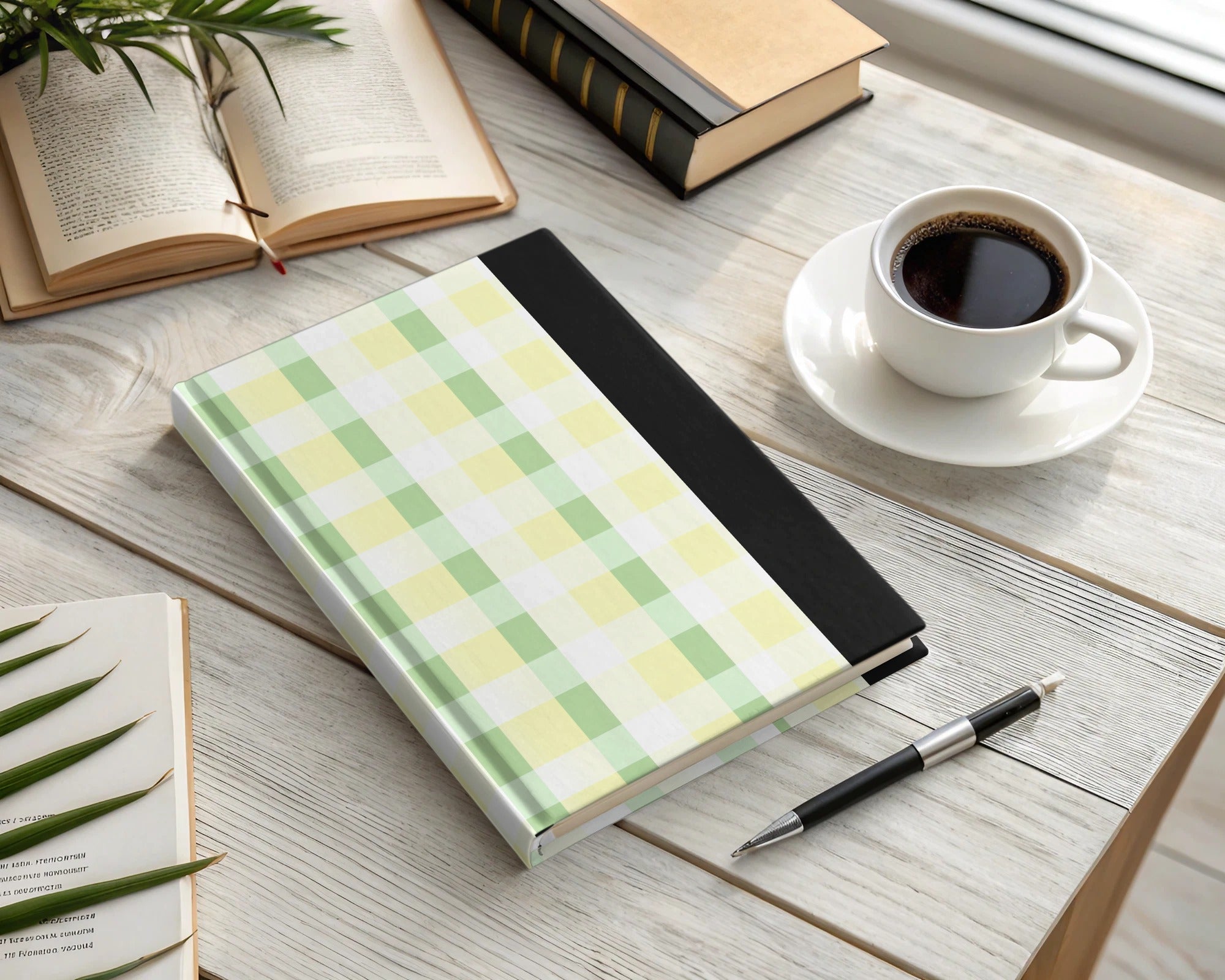 Green Yellow White Pastel Checkered Pattern Seamless Plaid