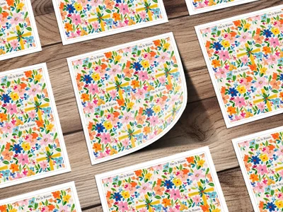 He Is Risen Digital Seamless Pattern, Floral Easter Design, Religious Fabric Print, Spring Flowers Paper, Christian Digital File