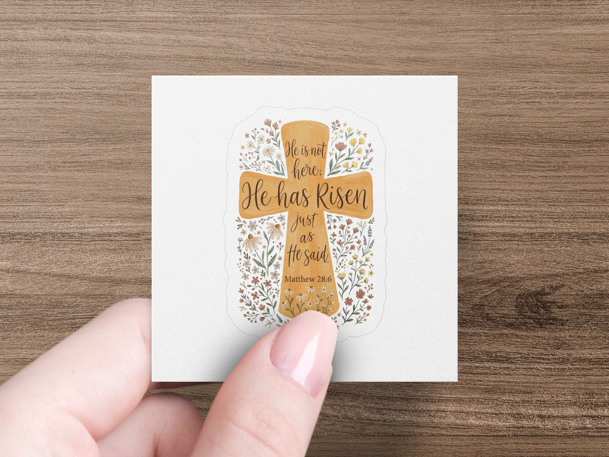 He Is Risen SVG PNG, Matthew 28:6 Bible Verse Digital Download, Christian Easter Cross Art, Religious Scripture Clipart, Church Design