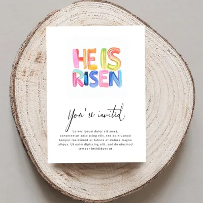 He Is Risen SVG, Preppy Clip Art, Easter Religious Digital Art, Christian Sublimation PNG, Brushstroke Faith Design, Spring Holiday Download