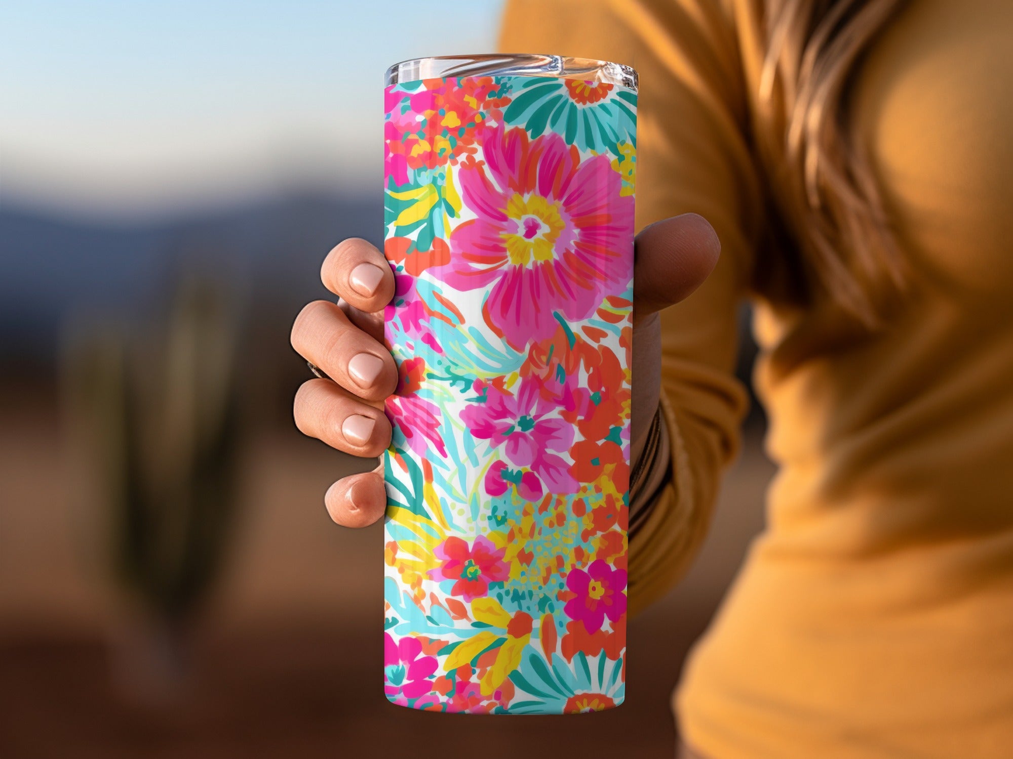 Hot Pink Floral Maximalist Floral Pattern Digital
