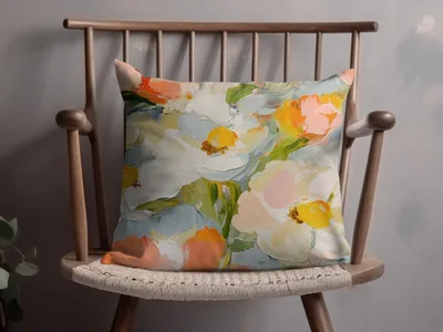 Impressionistic Seamless Floral Design Decorative Product