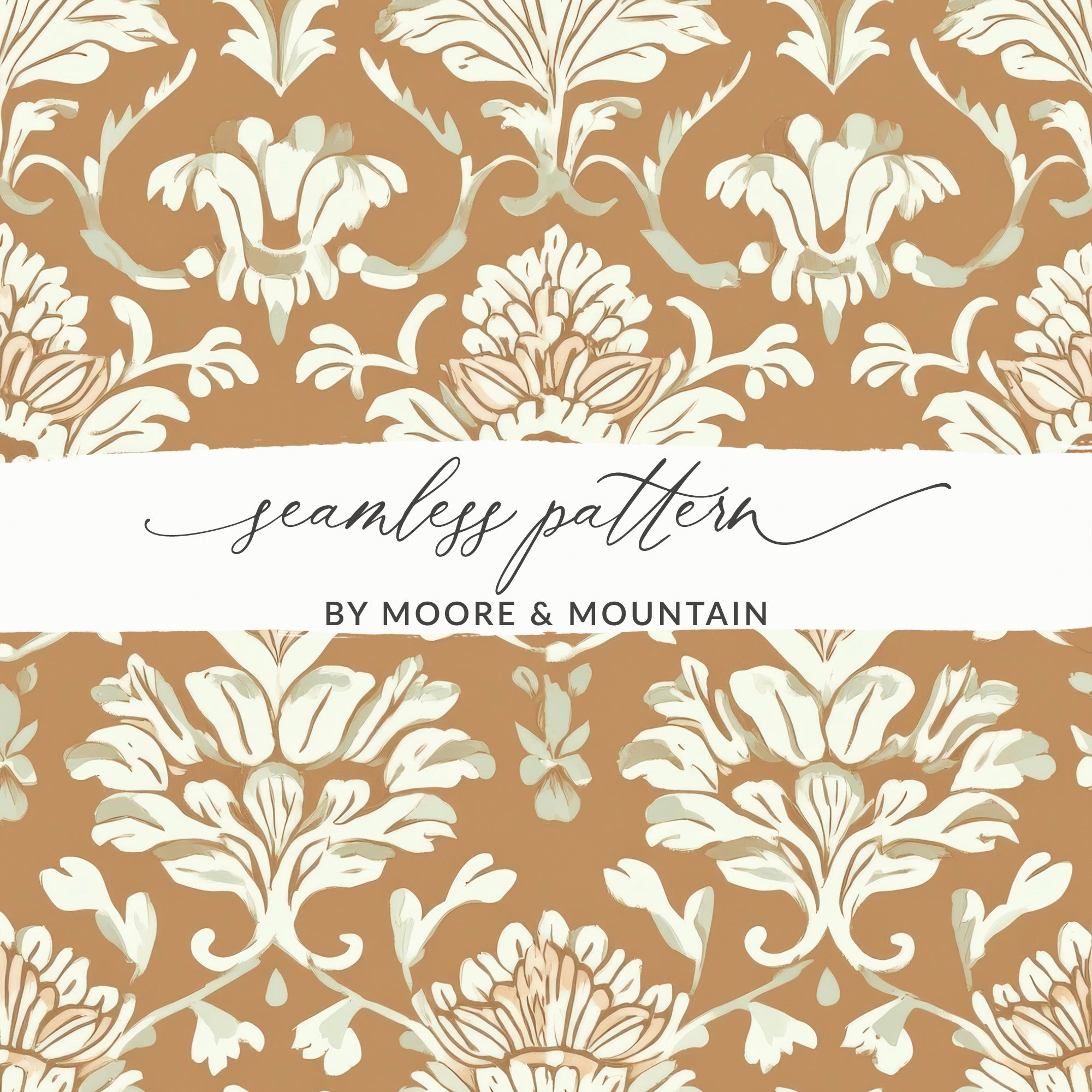 Intricate Floral Design Seamless Indian Pattern Digital