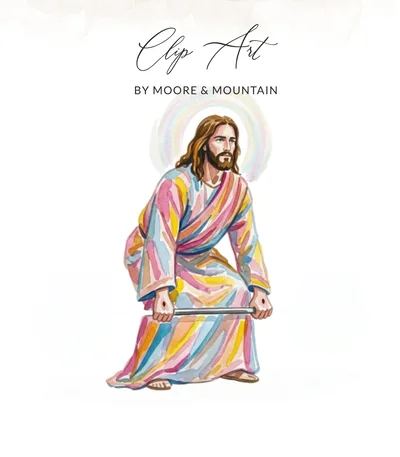 Jesus Deadlifting Digital Art PNG | Preppy Clip Art | Funny Christian Gym Workout Digital Download for Athletes & Believers Unique Gift