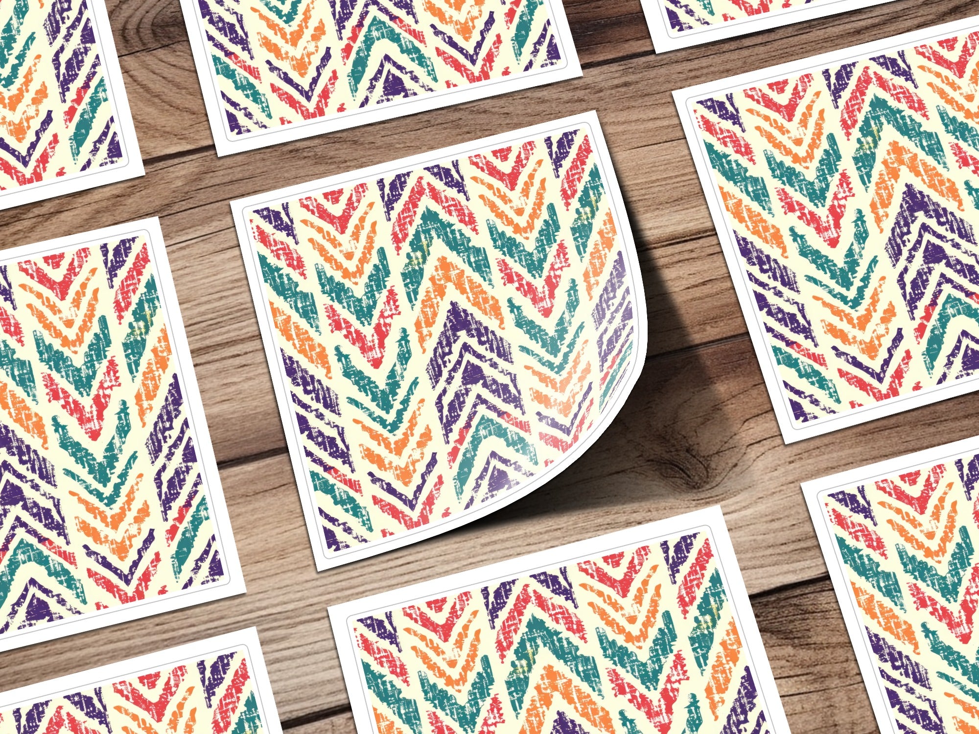 Jewel Tones Aztec Seamless Pattern Geometric Indian Digital