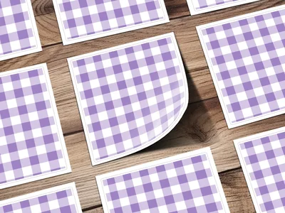 Lavender Gingham Seamless Pattern, Buffalo Check Commercial Use, Digital Paper, Pastel Gingham for Sublimation