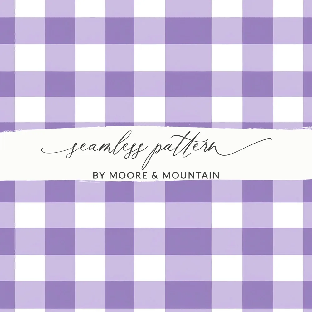 Lavender Gingham Seamless Pattern Digital, Buffalo Check Seamless Pattern Commercial Use, Spring Gingham Digital Paper