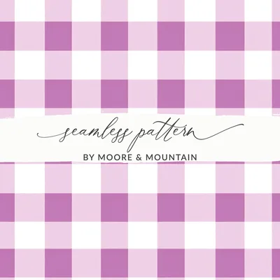 Lavender Gingham Seamless Pattern, Digital Paper, Commercial Use, Checkered Background, Spring, Pastel, Vibrant Plaid, Sublimation