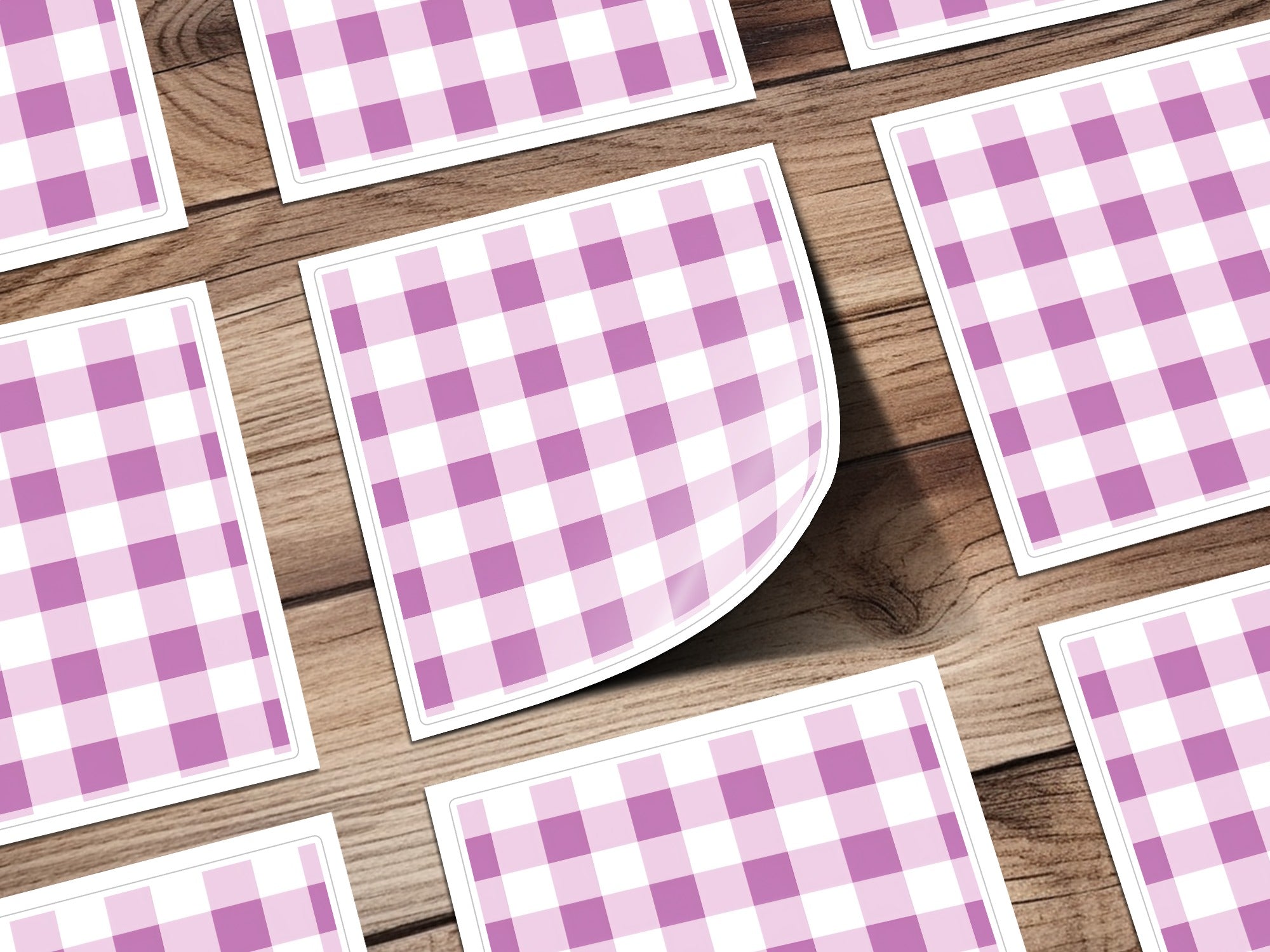 Lavender Gingham Seamless Pattern, Digital Paper, Commercial Use, Checkered Background, Spring, Pastel, Vibrant Plaid, Sublimation