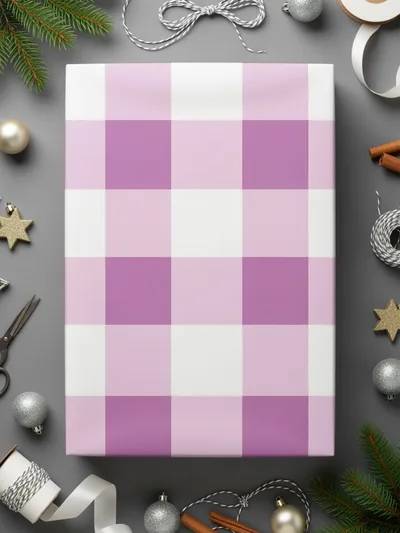 Lavender Gingham Seamless Pattern, Digital Paper, Commercial Use, Checkered Background, Spring, Pastel, Vibrant Plaid, Sublimation