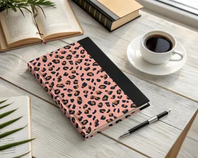 Leopard Print Digital Pattern, Pink Animal Print Paper, Seamless JPEG for Crafts, Fabric, Wallpaper, Digital Download
