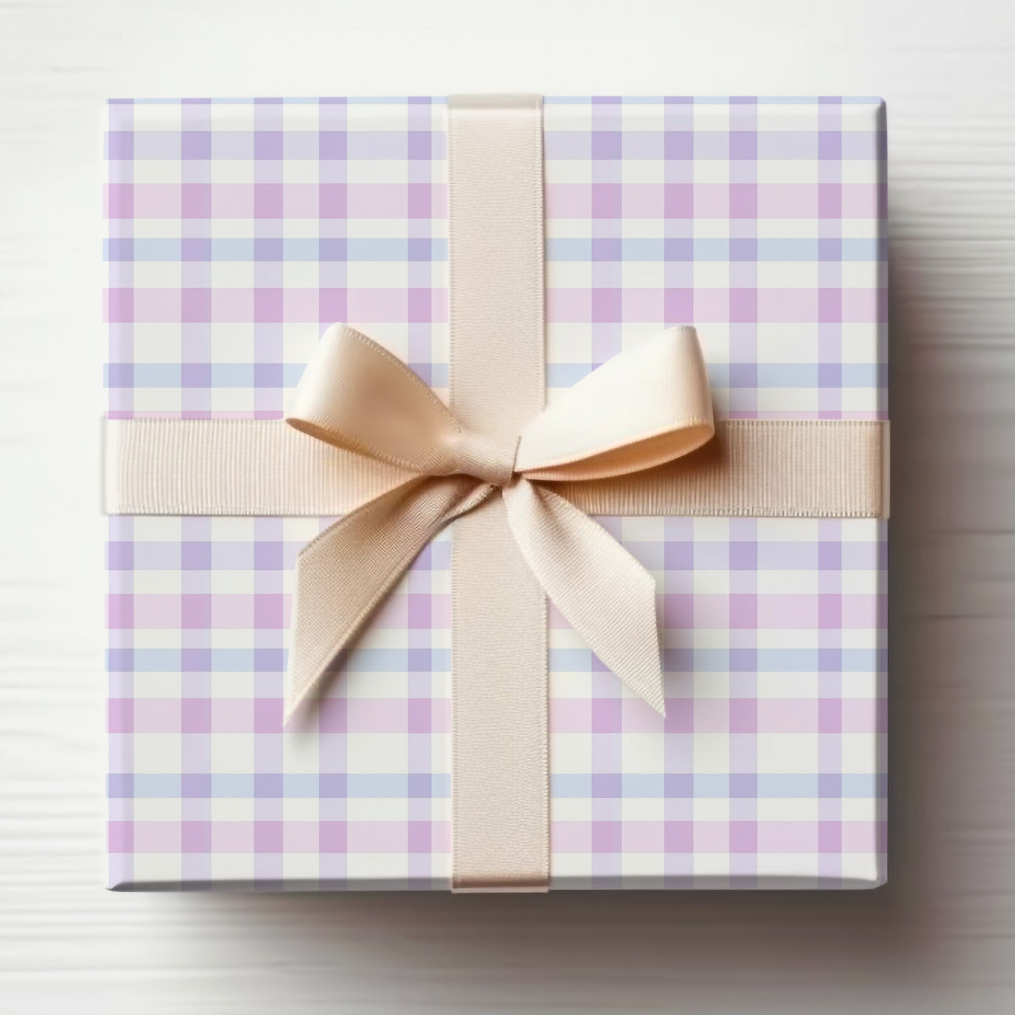 Light Blue Lavender Pink Seamless Plaid Digital