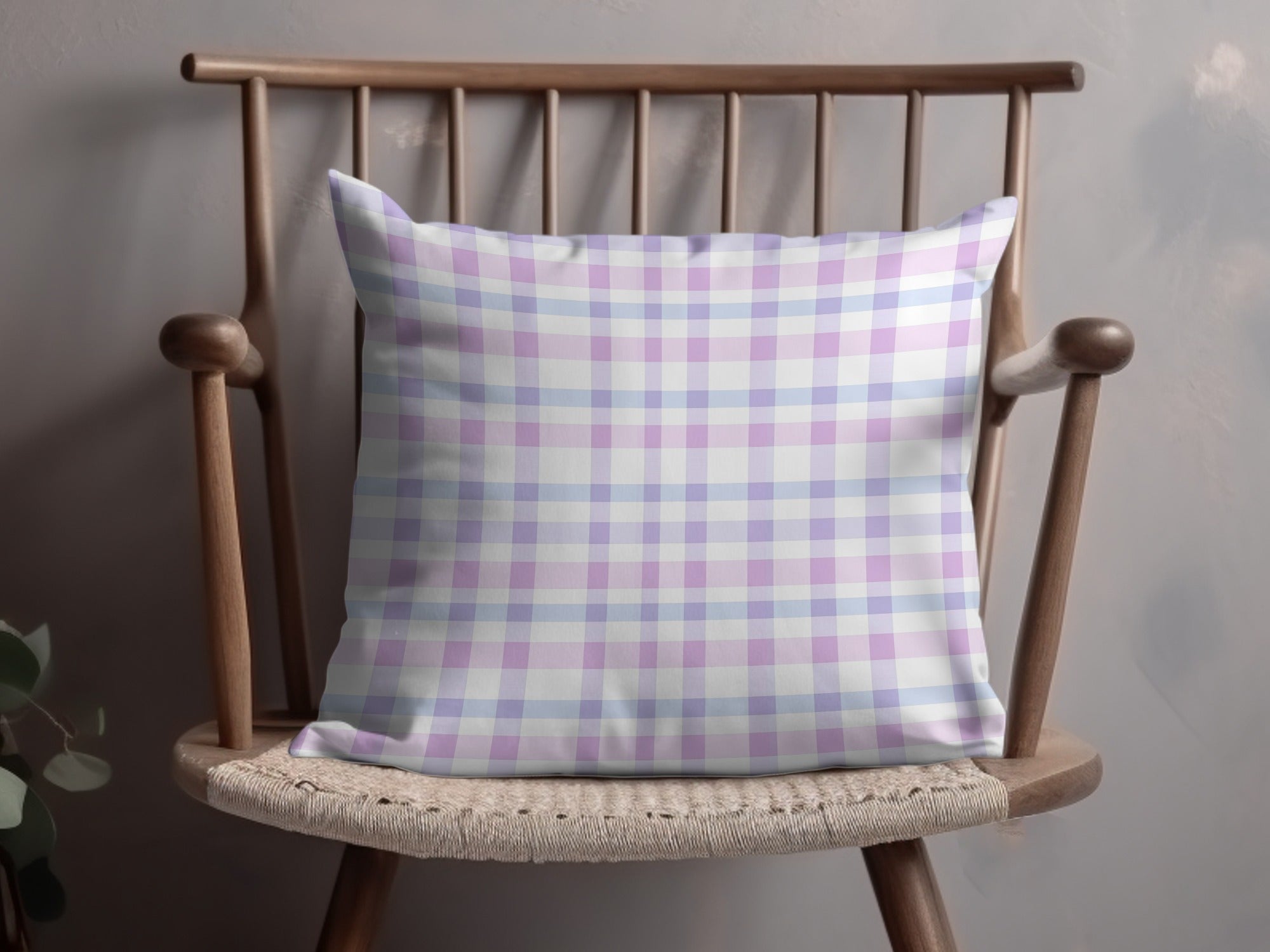 Light Blue Lavender Pink Seamless Plaid Digital